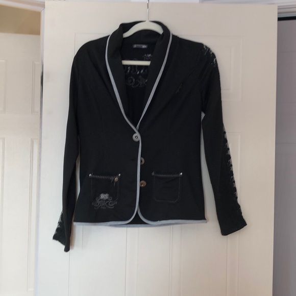 Karv small black and grey blazerlike vest - Picture 2 of 5